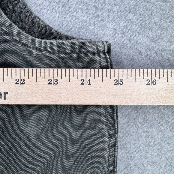 Vintage Carhartt Sherpa Lined Vest Mens XL Moss Green Canvas Workwear USA Made - Picture 10 of 13